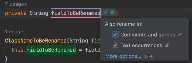 enable rename all